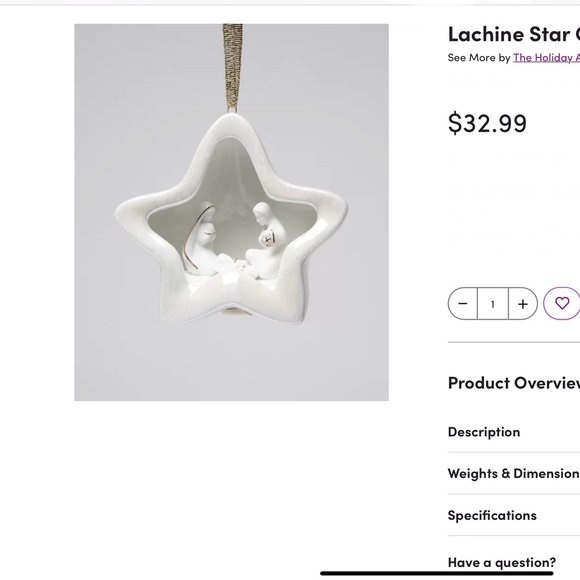 Nativity Star Ornament Light Cover - Picture 6 of 6